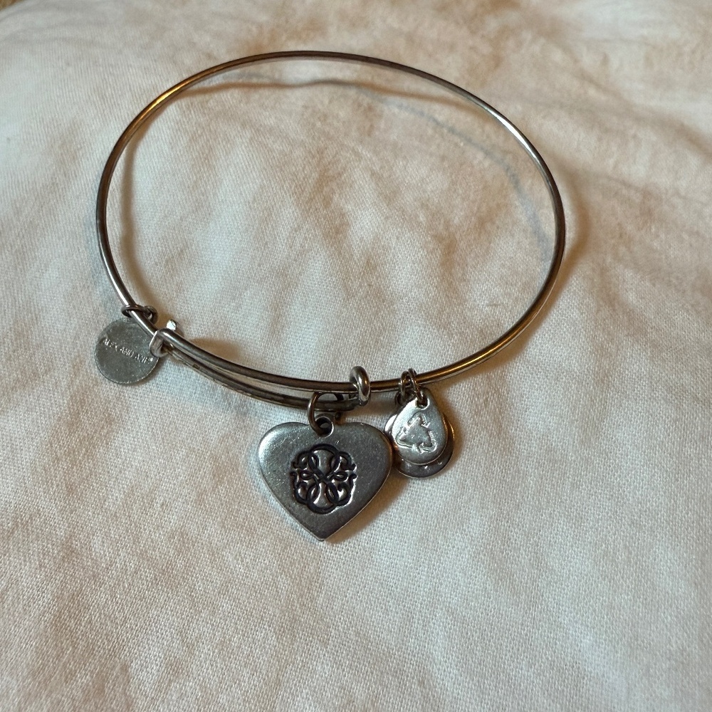 Alex and Ani Path of Life heart bracelet